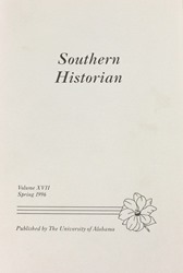 1996 Southern Historian Volume 17