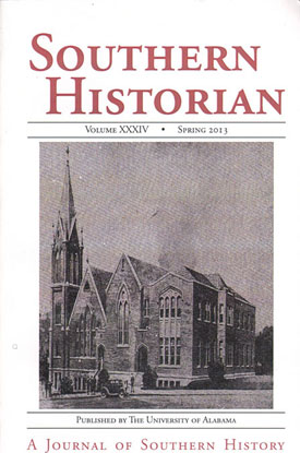 2013 Southern Historian Volume 34